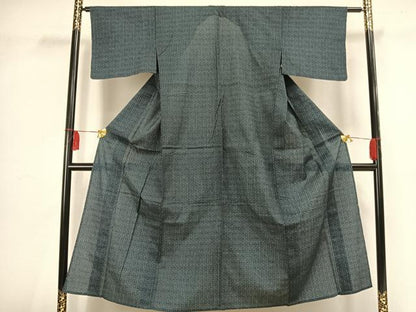 平和屋着物▽小紋 単衣 幾何学文様 AAAV2799fy