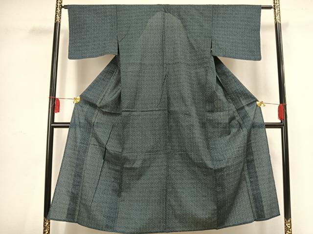 平和屋着物▽小紋 単衣 幾何学文様 AAAV2799fy