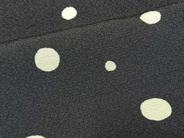 平和屋着物▽上質な小紋 単衣 水玉文 正絹 逸品 AAAV2806fy