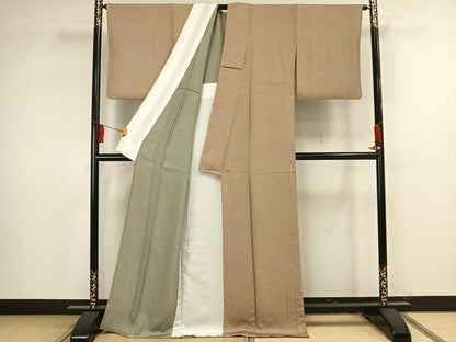 平和屋着物▽江戸小紋 単衣 鮫小紋柄 正絹 逸品 AAAV2807fy