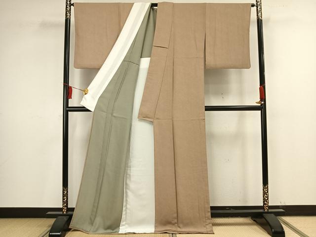 平和屋着物▽江戸小紋 単衣 鮫小紋柄 正絹 逸品 AAAV2807fy