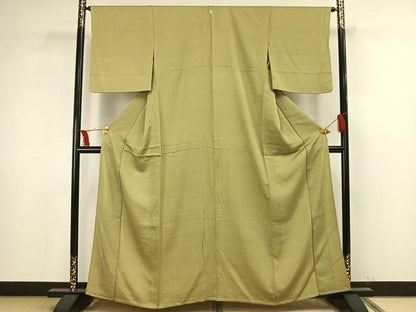 平和屋着物▽江戸小紋 単衣 極小鮫小紋柄 正絹 逸品 AAAV2809fy