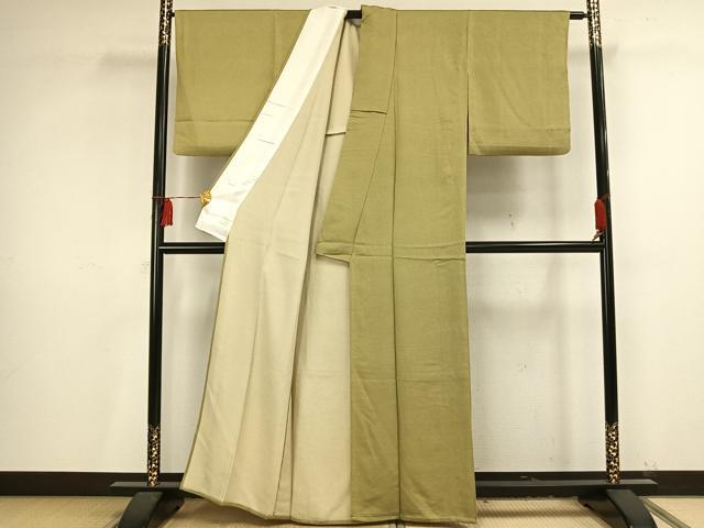 平和屋着物▽江戸小紋 単衣 極小鮫小紋柄 正絹 逸品 AAAV2809fy