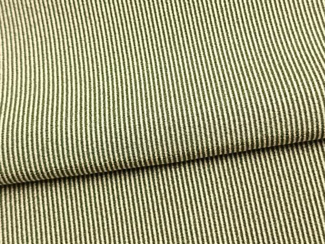 平和屋着物▽江戸小紋 単衣 万筋 緑色×茶色 正絹 逸品 AAAV2810fy