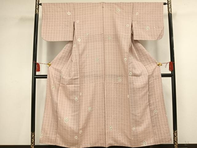 平和屋着物▽上質な小紋 絞り 辻が花 胴抜き仕立て 正絹 逸品 AAAV2812fy