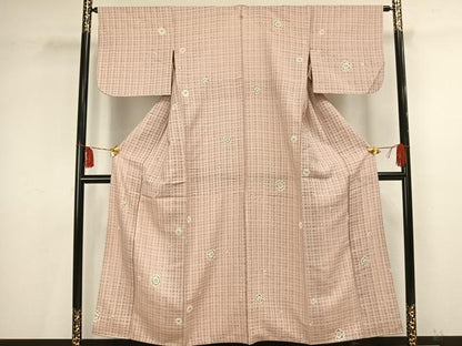 平和屋着物▽上質な小紋 絞り 辻が花 胴抜き仕立て 正絹 逸品 AAAV2812fy