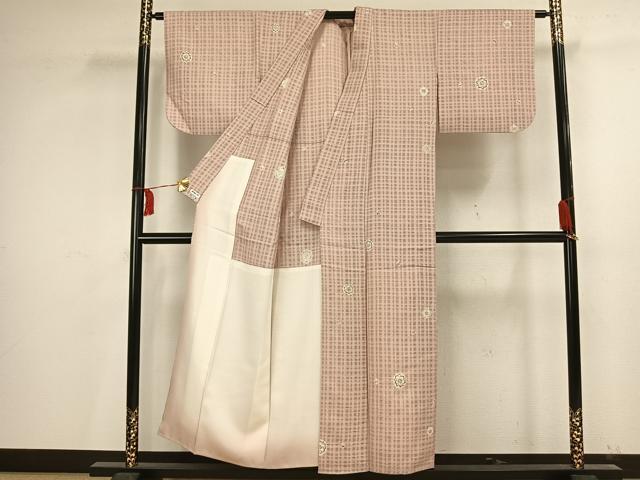 平和屋着物▽上質な小紋　絞り　辻が花　胴抜き仕立て　正絹　逸品　AAAV2812fy 平和屋着物▽上質な小紋 絞り 辻が花 胴抜き仕立て 正絹 逸品 AAAV2812fy
