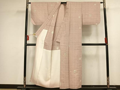 平和屋着物▽上質な小紋 絞り 辻が花 胴抜き仕立て 正絹 逸品 AAAV2812fy