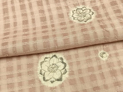 平和屋着物▽上質な小紋 絞り 辻が花 胴抜き仕立て 正絹 逸品 AAAV2812fy