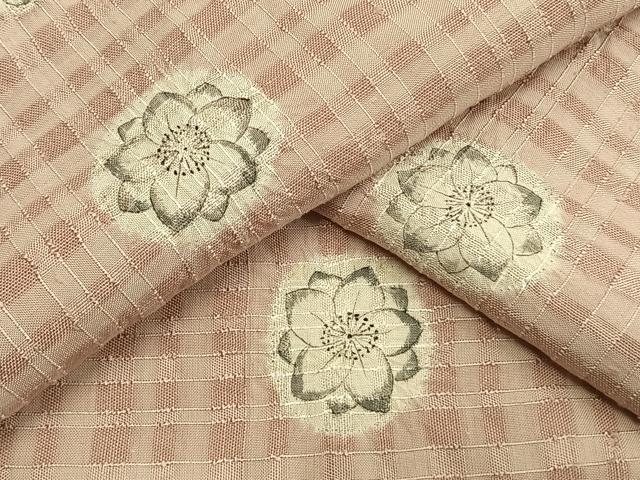平和屋着物▽上質な小紋 絞り 辻が花 胴抜き仕立て 正絹 逸品 AAAV2812fy