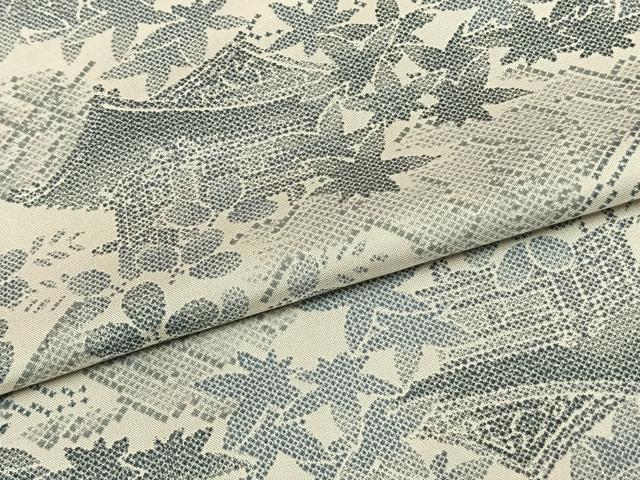 平和屋着物▽本場染大島紬 単衣 風景草木文 正絹 逸品 AAAV2821fy