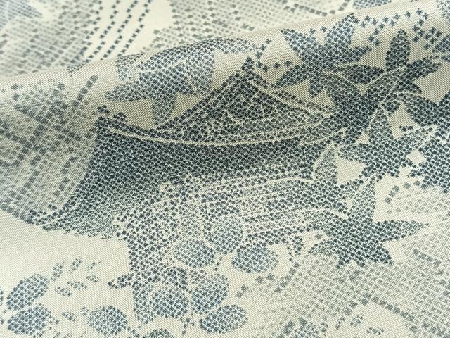 平和屋着物▽本場染大島紬 単衣 風景草木文 正絹 逸品 AAAV2821fy