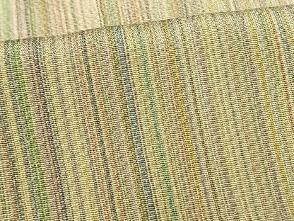 平和屋着物▽本塩沢 やまだ織 200色 単衣 縞 さが美扱い 正絹 逸品 AAAV2824fy