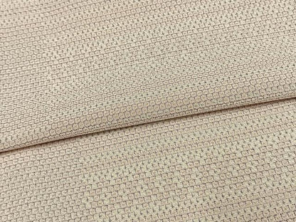 平和屋着物▽本塩沢　単衣　110亀甲　横段文　正絹　逸品　AAAV2842fy