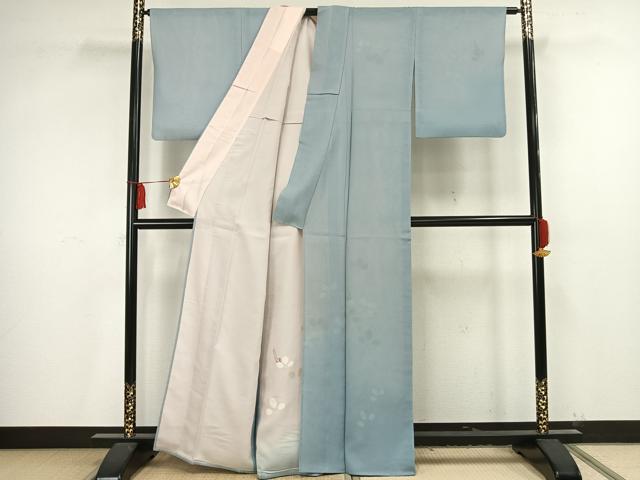 平和屋着物▽訪問着 無双 紗袷 紗×紗 萩文 正絹 逸品 AAAV2848fy