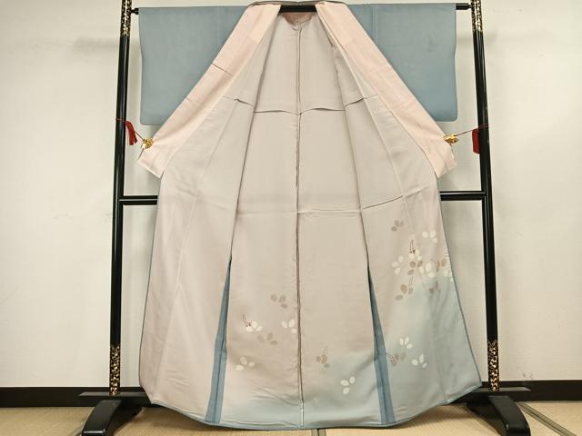 平和屋着物▽訪問着 無双 紗袷 紗×紗 萩文 正絹 逸品 AAAV2848fy
