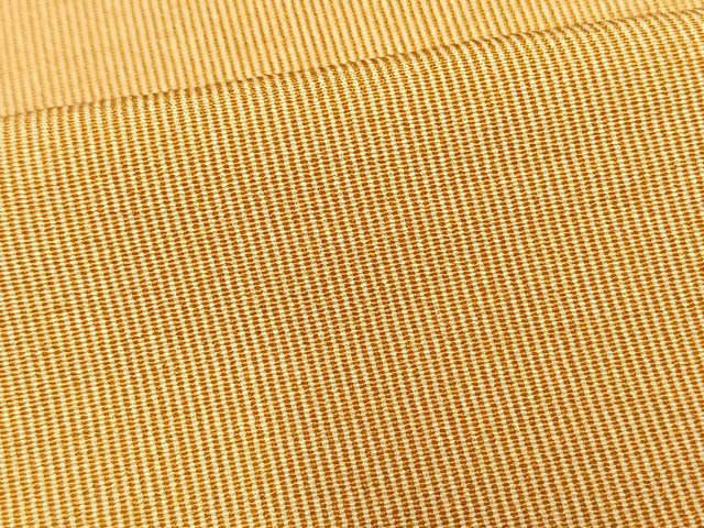 平和屋着物▽川村久宣 江戸小紋 単衣 型友禅 万筋 オレンジ×白 正絹 逸品 AAAV2849fy
