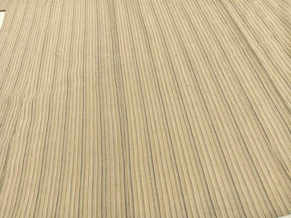 平和屋着物▽上質な小紋 単衣 縮織 縞 綿 逸品 AAAV2850fy