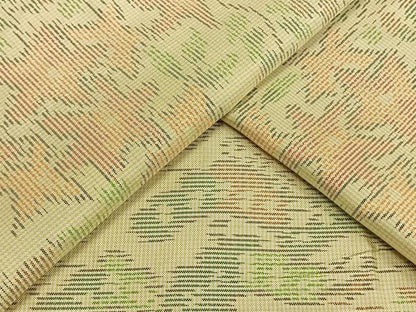 平和屋着物▽本場大島紬 単衣 草花文 正絹 逸品 AAAV2855fy