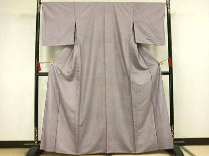 平和屋着物▽上質な小紋 単衣 天目文様 正絹 逸品 AAAV2860fy