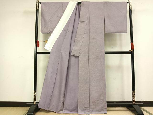 平和屋着物▽上質な小紋 単衣 天目文様 正絹 逸品 AAAV2860fy