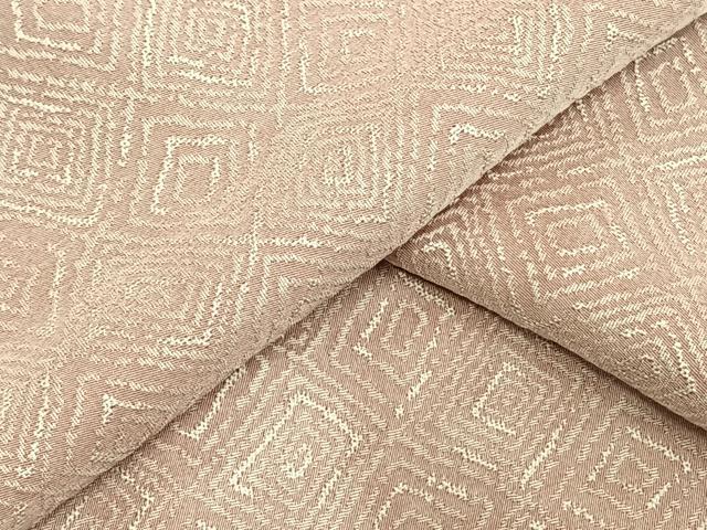 平和屋着物▽上質な小紋 単衣 菱文 正絹 逸品 AAAV2864fy