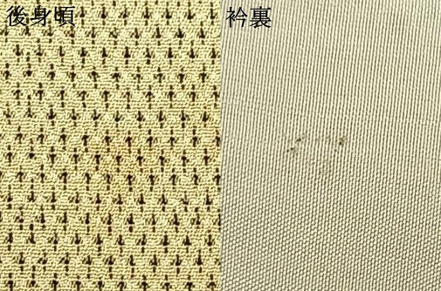 平和屋着物▽白鷹お召 単衣 蚊絣 正絹 逸品 AAAV2868fy
