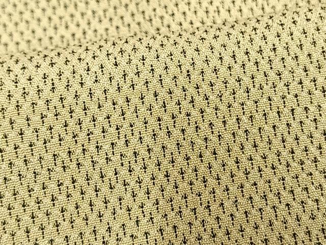 平和屋着物▽白鷹お召 単衣 蚊絣 正絹 逸品 AAAV2868fy