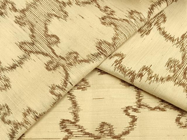 平和屋着物▽上質な紬 単衣 雪輪文 正絹 逸品 AAAV2872fy