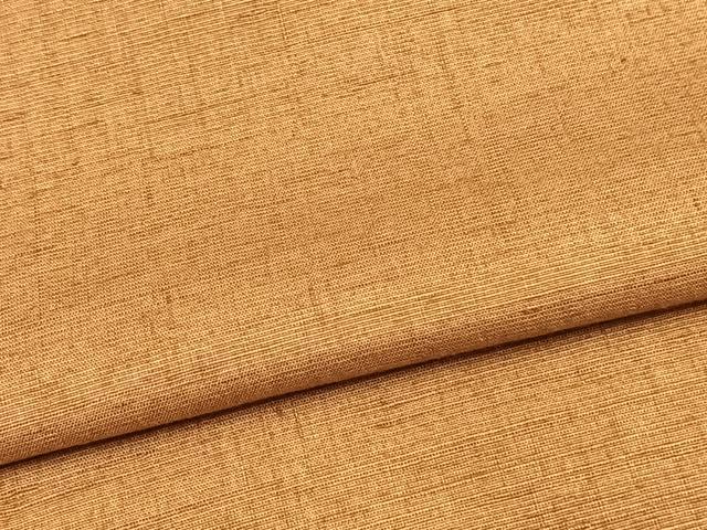 平和屋着物▽上質な紬 単衣 色無地 小毛利作 黄枯茶色 正絹 逸品 AAAV2873fy