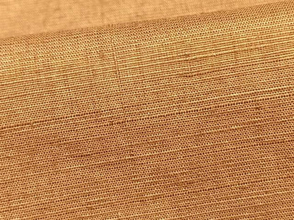 平和屋着物▽上質な紬 単衣 色無地 小毛利作 黄枯茶色 正絹 逸品 AAAV2873fy