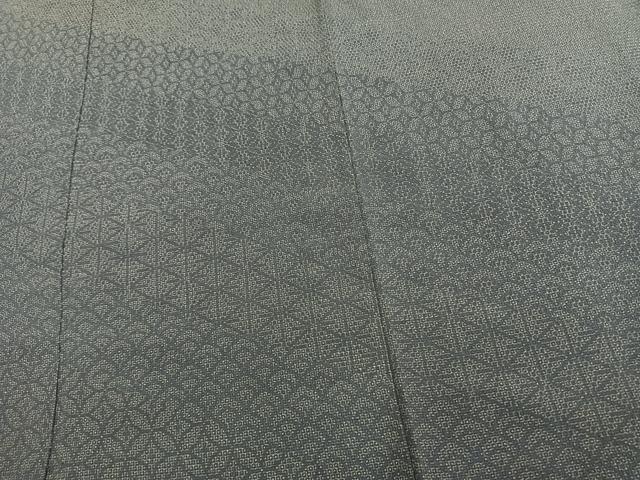 平和屋着物▽本塩沢 訪問着 単衣 110亀甲 割付き文 正絹 逸品 AAAV2879fy