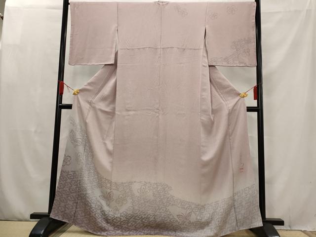 平和屋着物□中嶋まさひろ 蝋彩染作家 訪問着 花蝶文 正絹