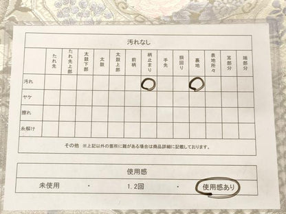 平和屋着物◎六通柄袋帯 唐織 絵皿花文 銀糸 正絹 逸品 AAAV3127dt
