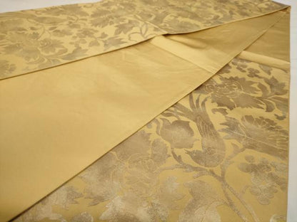 平和屋着物◎六通柄袋帯 花鳥文 正絹 逸品 AAAV3167dt