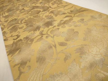 平和屋着物◎六通柄袋帯 花鳥文 正絹 逸品 AAAV3167dt