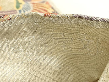 平和屋着物◎九百佐賀錦 六通柄袋帯 織匠宝文 正絹 逸品 AAAV3298sx