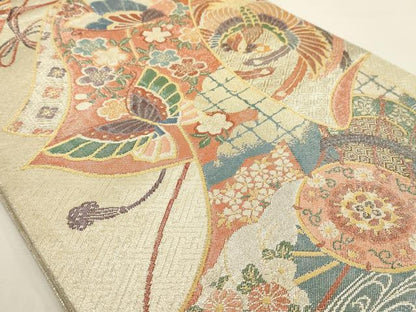 平和屋着物◎九百佐賀錦 六通柄袋帯 織匠宝文 正絹 逸品 AAAV3298sx