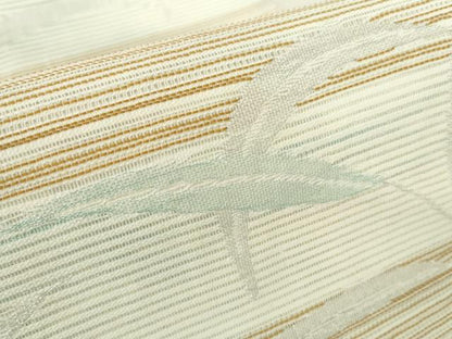 平和屋着物＊夏物　六通柄　京袋帯　枝葉文　金銀糸　AAAV4204ma