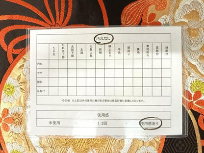 平和屋着物◎六通柄袋帯 唐織 正倉院花文 金銀糸 正絹 逸品 AAAV5466yx