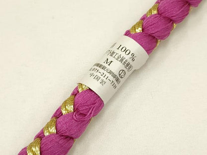 平和屋着物●和装小物　振袖用帯締め　装飾　ちりめん細工　パール　ラインストーン　金糸　撚り房　逸品　未使用　AAAV5899ay