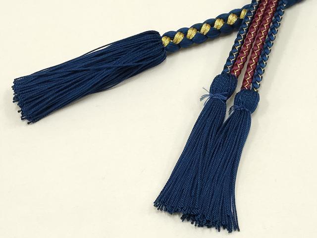平和屋着物●和装小物　振袖用帯締め　装飾　パール　ビーズ　あわじ玉　金糸　撚り房　逸品　未使用　AAAV5904ay