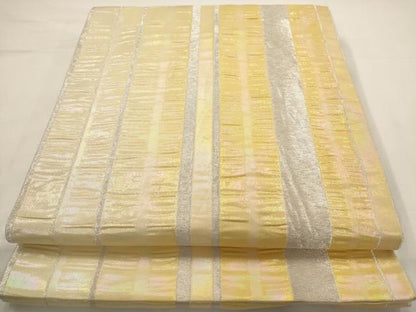 平和屋着物◎六通柄　京袋帯　額縁仕立て　間道　銀糸　正絹　逸品　AAAV6604dt