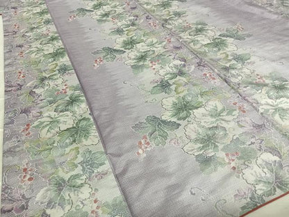 平和屋着物●都喜ヱ門 本場大島紬 9マルキ 総絣 葡萄蔦の葉文 藤絹織物謹製 正絹 逸品 AAAV7021zg