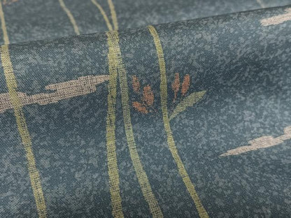 平和屋着物●本場染大島紬 訪問着 草花文 正絹 逸品 AAAV7029zg