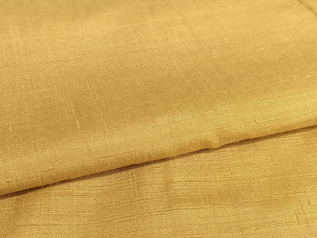 平和屋着物●上質な紬 色無地 狐色 正絹 逸品 AAAV7054zg