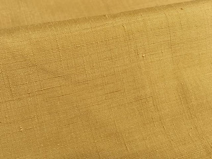 平和屋着物●上質な紬 色無地 狐色 正絹 逸品 AAAV7054zg