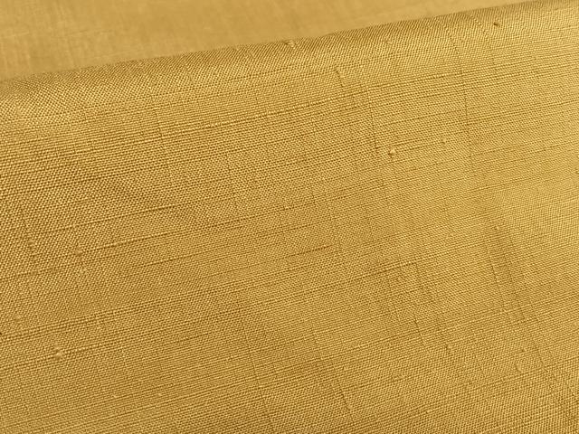 平和屋着物●上質な紬 色無地 狐色 正絹 逸品 AAAV7054zg