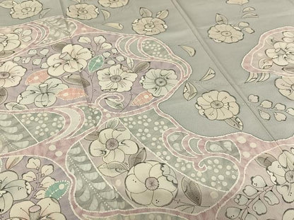 平和屋着物●英王室献上友禅作家　木下勝功　訪問着　辻が花　手描き　正絹　逸品　AAAV7069zg
