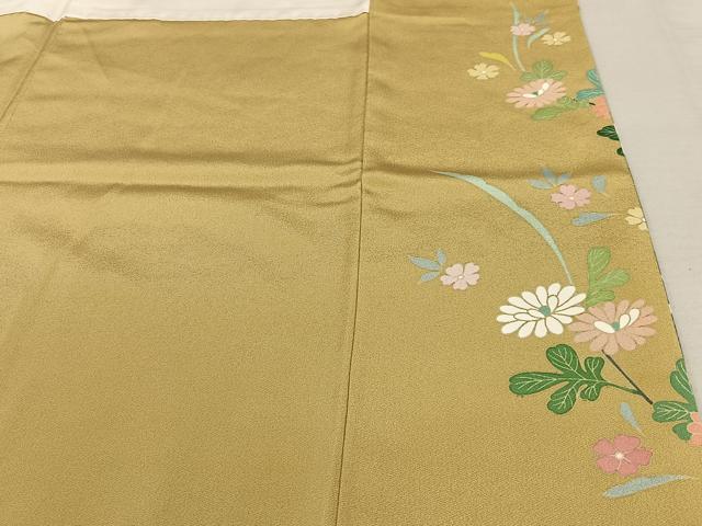 平和屋着物●訪問着 友禅 作家物 草花文 暈し染め 正絹 逸品 AAAV7077zg